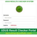 UDUS Result Checker Portal