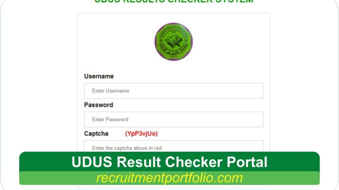 UDUS Result Checker Portal