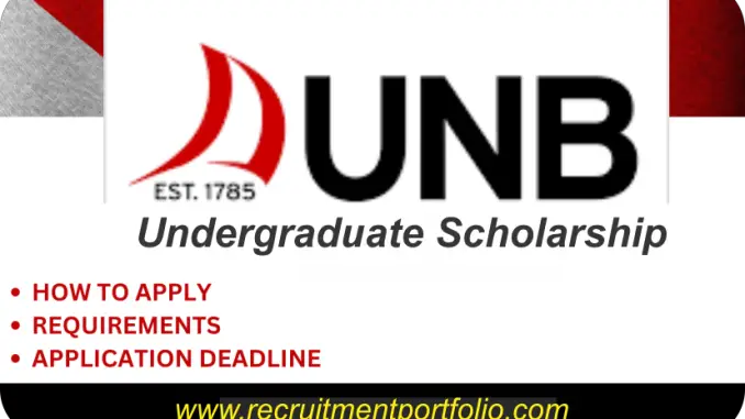 UNB Undergraduate Scholarship Portal