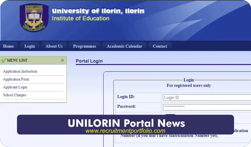 UNILORIN Portal news (2024) | What’s New?