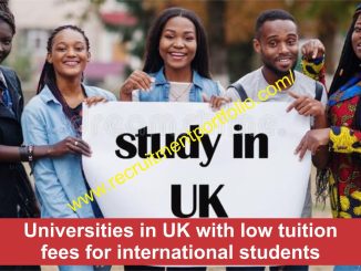 Universities in Uk with low tuition fees for international students