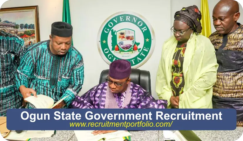 Ogun State Government Recruitment 2024/2025 | Application Form Portal