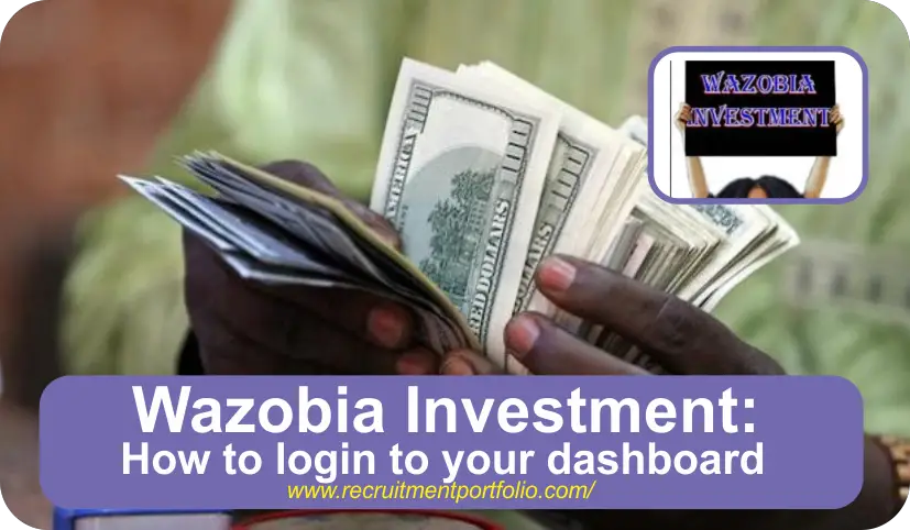 Wazobia Investment: How to login to your dashboard (2024)