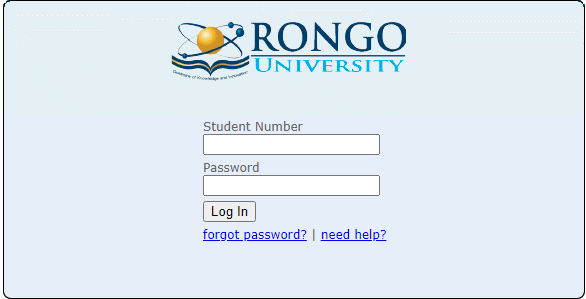 Rongo University Student Portal Login