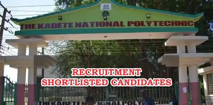 Kabete National Polytechnic Shortlisted Candidates