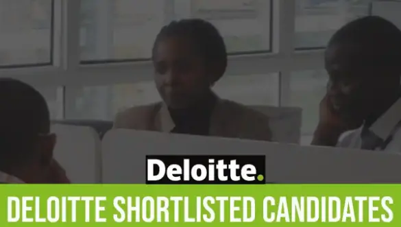 Deloitte Shortlisted Candidates