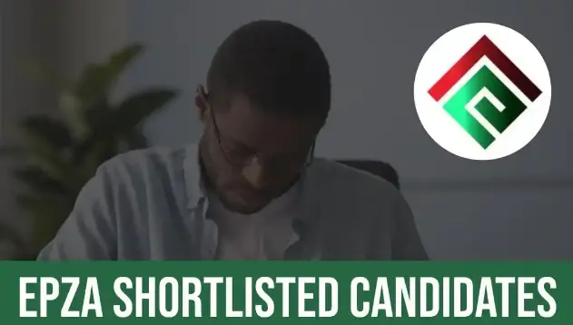 EPZA Shortlisted Candidates