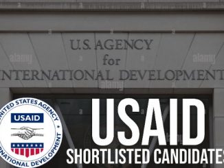 USAID Shortlisted Candidates