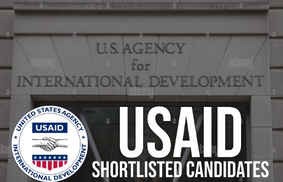 USAID Shortlisted Candidates