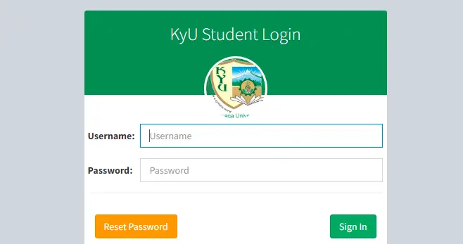 KYU Student Portal Login