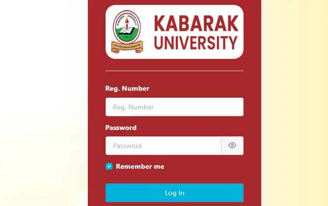 KABARAK Student Portal