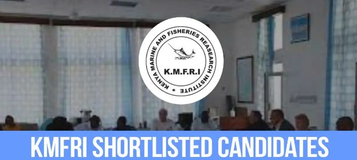 KMFRI Shortlisted Candidates