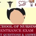 Past Questions and Answers for School of Nursing
